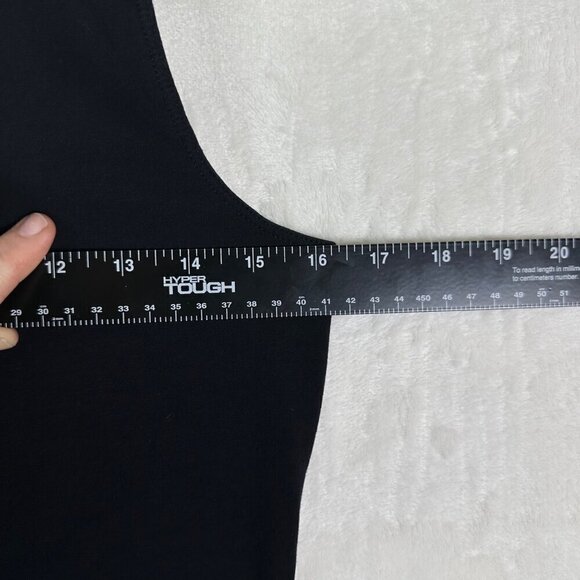 CABI Limited Edition Sleeveless Ruffle Top Black Tafia Lace Whimsygoth Blouse M - Picture 12 of 15